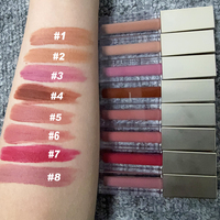 Brillant à lèvres hydratant résistant au transfert longue durée Faites votre propre rouge à lèvres liquide mat en velours nu givré tache à lèvres lisse