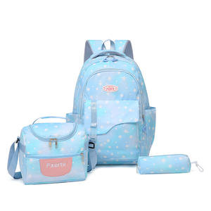 Ensemble <span class=keywords><strong>de</strong></span> 3 sacs à dos pour les é<span class=keywords><strong>l</strong></span>èves, sac à déjeuner isotherme tendance, sac à dos <span class=keywords><strong>de</strong></span> grande capacité pour garçon et fille - Product Image 3