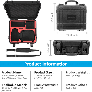 Estuche Rígido Profesional de Doble Capa Amazear para DJI Mini 4 Pro, Bolsa de Transporte Impermeable y Resistente a Golpes con Inserto de Espuma para Accesorios de Drones - Product Image 4