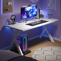 Escritorio de Juegos Multifuncional de Madera para Esports con Diseño Moderno, Esquinas Redondeadas y Características de Seguridad para Dormitorio, Hogar y Estudio