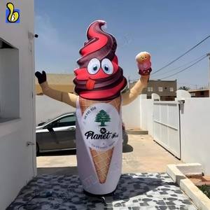 Gelato onda mano mascotte palloncino per negozio di alimentari - Product Image 1