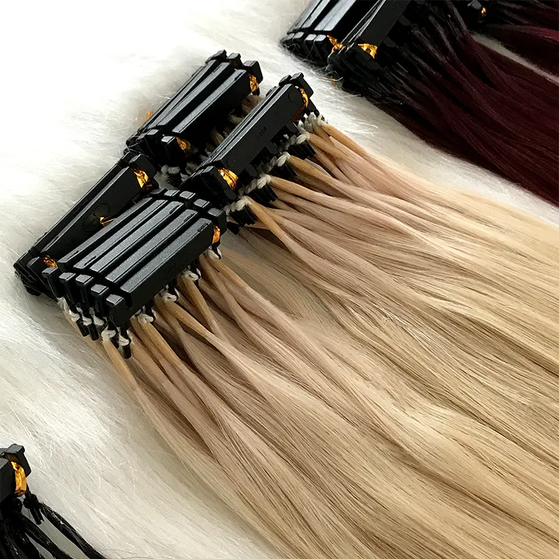 Indian Virgin Hair Cuticle Aligned Wholesale 6d hair extensions 2nd generation, 6d hair extension machine