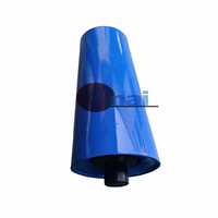 Rouleaux de convoyeur à gravité revêtus de caoutchouc, rouleaux de chargement pour bandes transporteuses, rouleaux porteurs pour bandes transporteuses