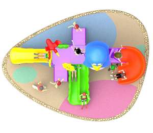 <span class=keywords><strong>Toboggan</strong></span> de jeu d'intérieur et d'extérieur Penguin <span class=keywords><strong>avec</strong></span> maison de jeu - Product Image 2