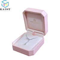 Boîte à bijoux en cuir PU octogonale personnalisable |   Design de luxe avec logo personnalisé pour les cadeaux et l'affichage