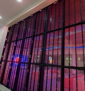 P3.91 LED Transparent <b>Display</b> for Glass Window with Perforated Panel Design - Product Image 5