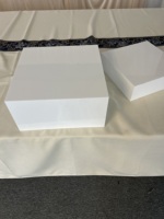 Blanc 5 côtés Acrylique Buffet Party Traiteur Stand Présentoir Alimentaire Risers Boîtes