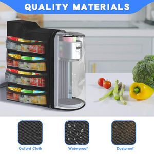 Soda Maker Hm65/Ninja Thirsty Water Dispenser <b>Kitchen</b> <b>Camping</b> Polyester Dust Cover Hanging Storage Bag Side Protection Foldable - Product Image 4