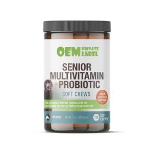 वरिष्ठ कुत्ते मल्टीविटामिन + कुत्ते प्रोबायोटिक्स नरम Chews Glucosamine Chondroitin एमएसएम, प्रोबायोटिक्स, ओमेगा 3 वरिष्ठ कुत्ते स्वास्थ्य Chews - Product Image 6