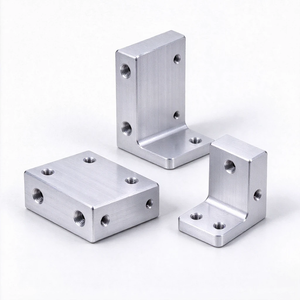 Support en L en aluminium usiné CNC de haute précision, support de montage à angle droit, pièces en aluminium anodisé sur mesure - Product Image 4