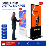 Pantalla de Señalización Digital KINGONE de 43 y 55 Pulgadas, con Sistema Android, Soporte Vertical, Kiosco Interactivo, Pantalla LCD para Publicidad en Interiores