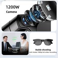 Gafas Inteligentes con IA 2026, Cámara de 12 Millones de Píxeles, Grabación de Video, Traducción en Más de 20 Idiomas, Llamadas Bluetooth, Reproductor de Música, para Hombre y Mujer