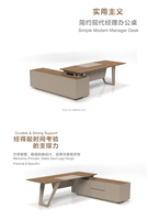 Table de direction haut de gamme de bureau de directeur minimaliste moderne Offre Spéciale avec un design unique en bois de noyer