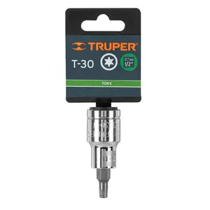 BOX 6 Douille Torx T-30, entraînement 1/2'', TRUPER - Product Image 4
