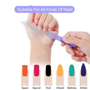 Lima de Uñas de Vidrio Nano, Forma Recta, Duradera, Color Personalizado Profesional, Herramienta de Manicura y Pedicura - Product Image 5