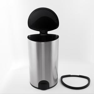 <span class=keywords><strong>Poubelle</strong></span> intelligente de forme <span class=keywords><strong>ronde</strong></span> en acier inoxydable à usage domestique à détection de pied avec couvercle - Product Image 2