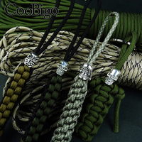 Perle de crâne en métal, perles de squelette, paracorde, breloque Punk, Bracelet, collier, couteau, lanière, accessoires de bricolage en argent
