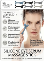 Bâton de massage oculaire en silicone très populaire – Cadeau idéal pour femme et fille – Outil de massage des yeux pour soulager la fatigue – Applicateur de crème contour des yeux