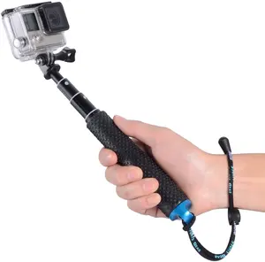 Soporte de cámara impermeable, palo de selfi de mano, monopié de mano, extensión ajustable, para Gopro DJI OSMO Action 2