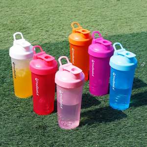 BPA Free Proteine Shaker Bottiglie di Plastica 600ml di Plastica Sport Bottiglia di Acqua Logo Personalizzato Shaker Flasche - Product Image 4