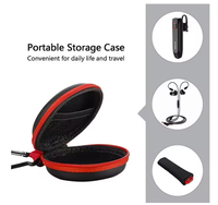 Vente en gros de mini étui rigide à mousqueton avec logo personnalisé étui pour écouteurs sans fil casque d'écoute étui EVA étui pour écouteurs étui à fermeture éclair