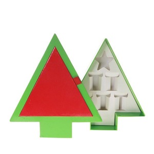 Fancy Custom Printed <b>Christmas</b> Tree Shaped <b>Gift</b> Paper <b>Box</b> - Product Image 3