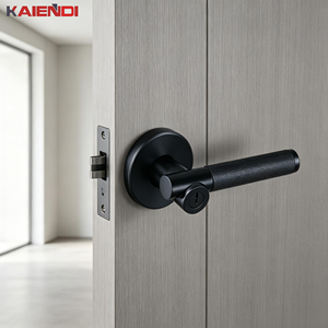 Gagang Pintu Modern Privacy Gold Heavy Duty dengan Kenop Tuas, Pemasangan Mudah, Garansi 1 Tahun untuk Penggunaan di Kamar Tidur, Kamar Mandi, Hotel - Product Image 2
