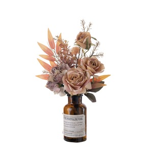 Ramo de Rosas Artificiales Nadja Rose, Tela Plástica Tejida, Decoración para Bodas y Hogar CF01401 - Product Image 5