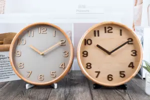 3D Numbers Wood Clock Hands Creative Gift Wall Clock For Home Decor