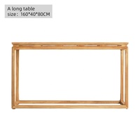 Nouvelle table console d'entrée longue en bois massif de style chinois, rectangulaire, salon, usage hôtelier, moderne