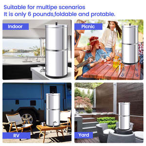 Nsf/एनसी 42 और 372 LT-3B आउटडोर घरेलू पोर्टेबल 3 गैलन पानी प्यूरीफायर सिस्टम गुरुत्वाकर्षण जल फिल्टर - Product Image 6