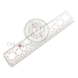 Thước Điều Hướng Sinh Viên Bằng Nhựa Mạnh Mẽ Với Thước Đo Góc Xoay Plotter Cho Phi Công Đọc Bản Đồ - Product Image 4