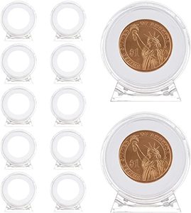 Vetrina acrilica della moneta del supporto della raccolta delle capsule della moneta acrilica trasparente forte rotonda di vendita calda - Product Image 3