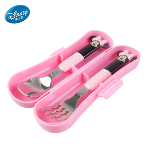 Disney hình dễ thương ba mảnh Con spork thiết lập cho trở lại trường học ăn trưa hộp - Product Image 2