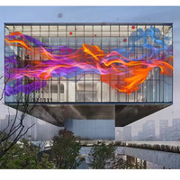Affichage numérique LED transparent sur mesure pour intérieur et extérieur, résolution 8K HDR 1000 pour la signalisation des centres commerciaux