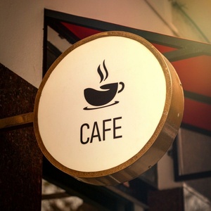Letrero Luminoso LED Personalizado para Exteriores BG Sign, Letrero Redondo de Acrílico y Metal para Cafetería, Exhibición Comercial - Product Image 2