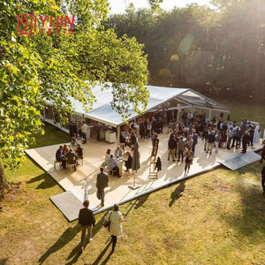 Tente de réception commerciale en PVC blanc 10x20m 15x20m pour festivals de vin et de cuisine - Product Image 2