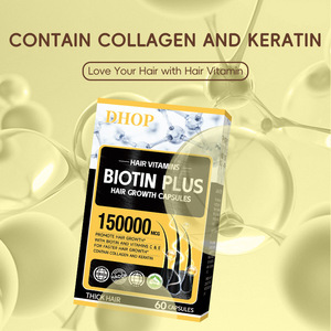 Cápsulas de Biotina y Queratina DHOP Listas para Enviar, Suplemento Dietético para Estimular el Sistema Inmunológico y el <span class=keywords><strong>Crecimiento</strong></span> del Cabello, OEM/ODM - Product Image 1