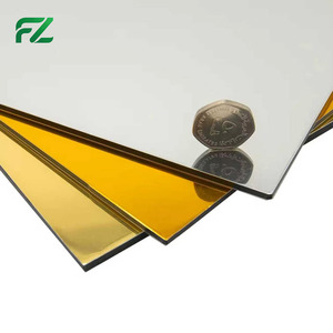 Panneaux composites en aluminium miroir modernes, légers, résistants aux intempéries, pour la décoration murale <span class=keywords><strong>extérieure</strong></span> - Product Image 1