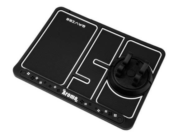 Multifunction Car Anti-slip Mat Auto Phone Holder Non-slip Sticky Phone Mount Parking Number Card Car Storage Pad White Luminous