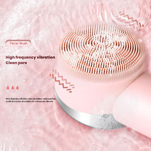 Brosse nettoyante visage 2-en-1 et masseur thermique - Nettoyant facial en silicone étanche pour usage domestique avec 42 modes de nettoyage en profondeur des pores par chaleur - Product Image 4