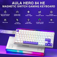 Aula Hero84 HE Magnetic Switch Keyboard Rapid Trigger 8K Polling Rate Full RGB Backlit PBT Keycaps for Competitive Game