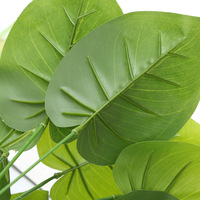 Feuilles artificielles de Monstera, fausses feuilles de Scindapsus, verdure décorative pour la maison, les mariages, les bureaux, vente en gros, résistantes aux UV, ODM