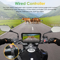 Carpuride W603D TPMS Carplay Android Auto GPS para Motocicleta Pantalla Impermeable de 6.25" DVR Dashcam Cámaras Duales 2K TPMS para BMW Moto
