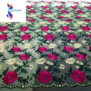 hot selling mesh embroidery fabric stocklot