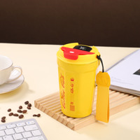 Termo de café de diamante de bala roja de Internet transfronterizo 304 Acero inoxidable alto valor de Color impresión taza de agua regalos de negocios
