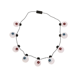 Collar con Luces LED en Forma de Ojos de Calabaza, 9 Luces, Ecológico, para Halloween, Acción de Gracias, Graduación, Accesorios Brillantes para Disfraces de Fiesta - Product Image 3