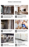 pour l'intérieur Marbre TPE Wpc Carbon Rock Wall Board For Interior Decoration Bamboo Charcoal Board Wall Wood Placage