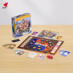 Piezas de juego de mesa de gran venta tablero de juego de papel de diseño personalizado para niños y adultos