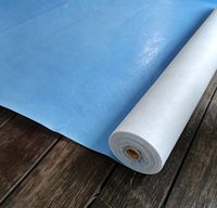 Rouleau de feutre de protection de sol en PE enduit, auto-adhésif, imperméable et sans résidus, personnalisable, tapis absorbant pour la peinture et la rénovation